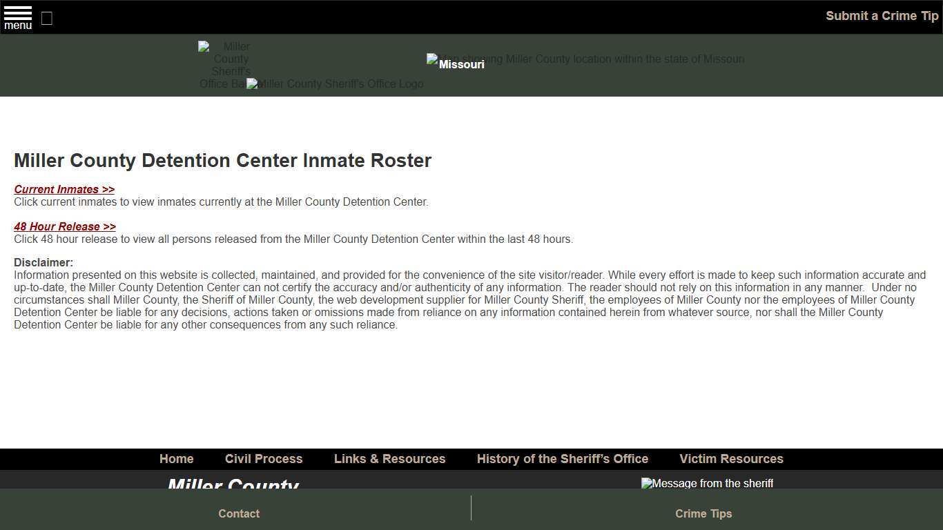 Roster Choose - Miller County Sheriff MO